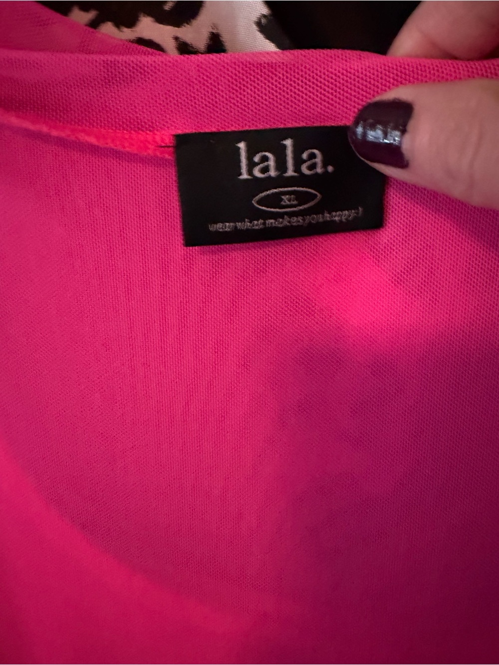 Dressed in LALA oversized Karma Mesh dress Vibrant Hot Pink - Picture 2 of 3